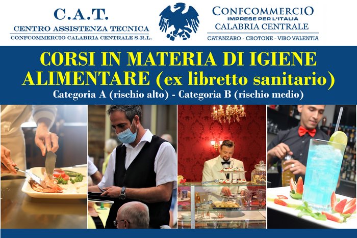 Corso per Alimentaristi (ex libretto sanitario) in FAD – RISCHIO B – AGGIORNAMENTO 2025